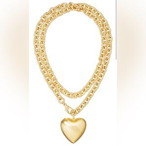 ROXANNE ASSOULIN Puffy Heart Necklace